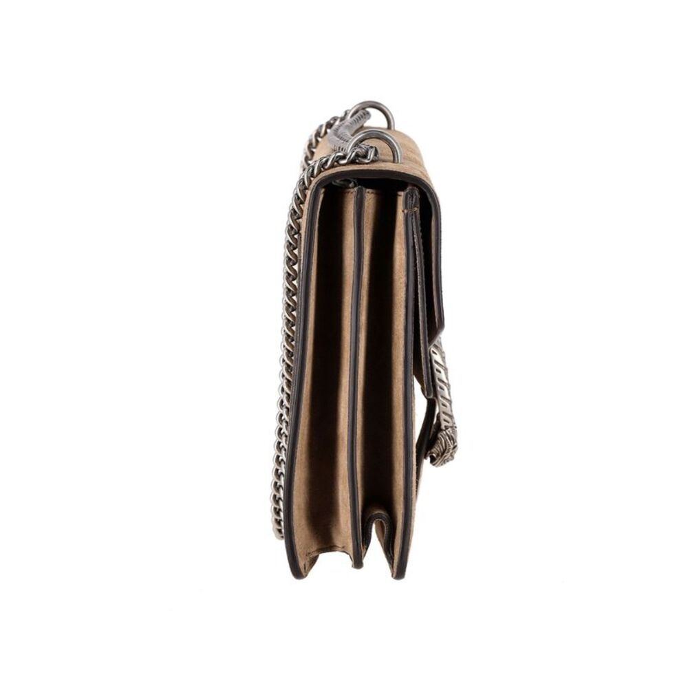 Gucci Medium Dionysus Chain Handbag in Beige Suede - Picture 10 of 12